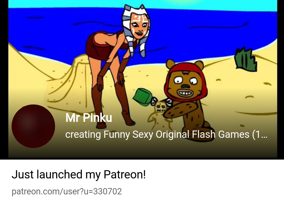 Mr Pinku | creating Funny Sexy Original Flash Games (18+) | Patreon