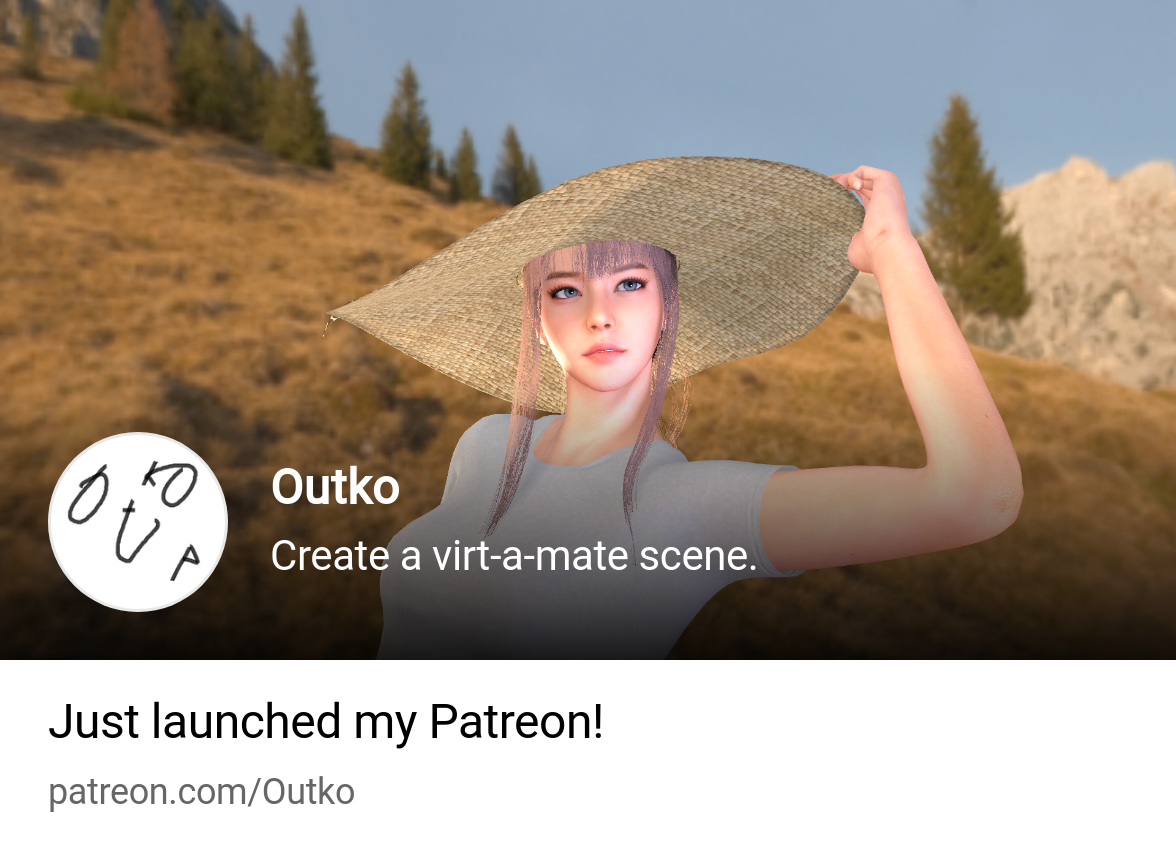 Outko | Create a virt-a-mate scene. | Patreon