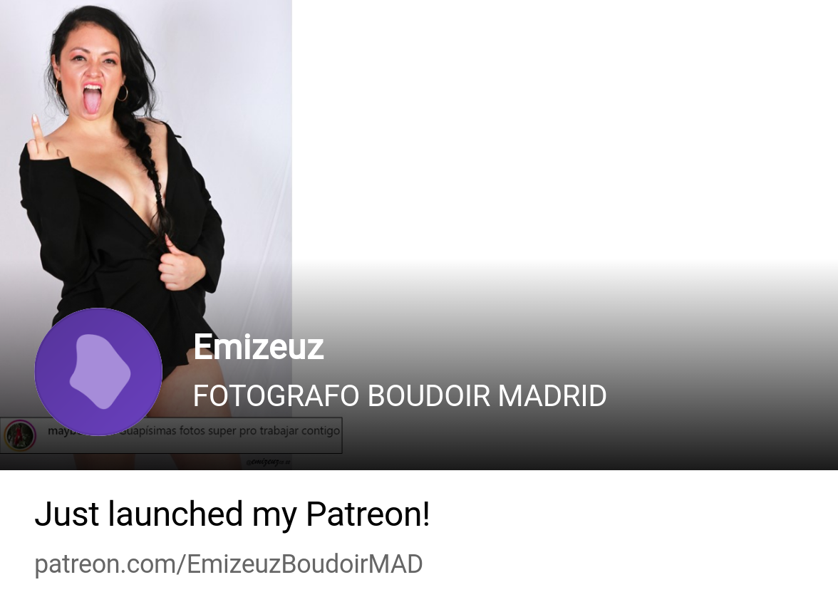 Emizeuz | FOTOGRAFO BOUDOIR MADRID | Patreon