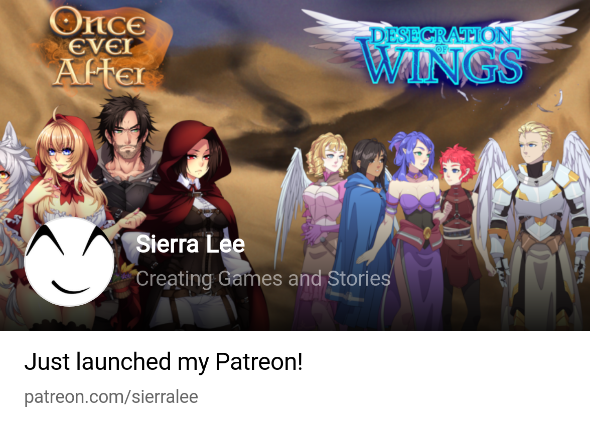Sierra Lee | Creating Games and Stories | Patreon