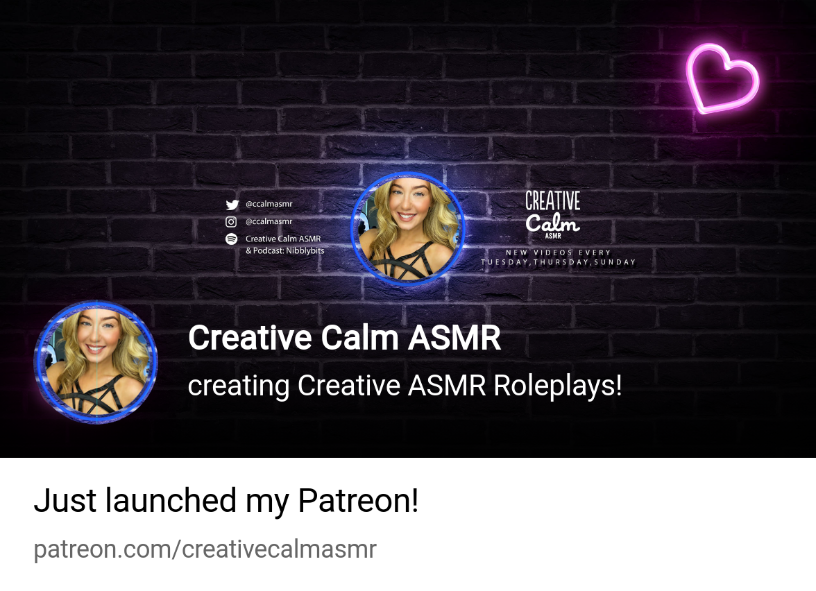 Creative Calm ASMR | creating Creative ASMR Roleplays! | Patreon