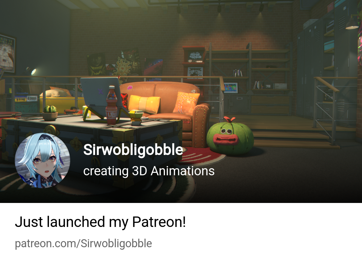 Sirwobligobble | creating 3D Animations | Patreon