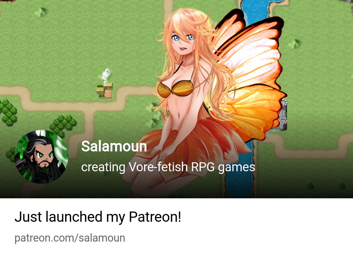 Salamoun | creating Vore-fetish RPG games | Patreon