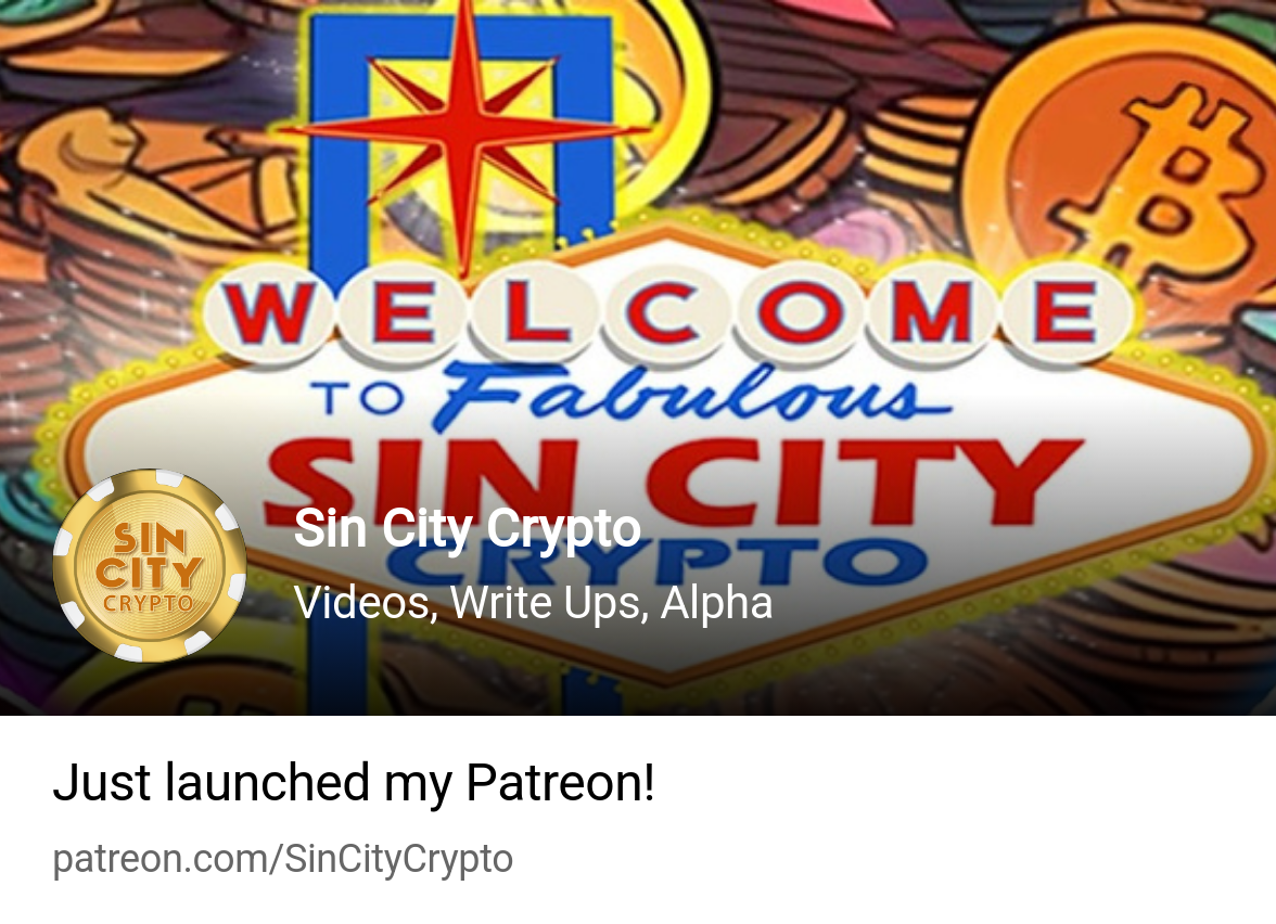 Sin City Crypto | Videos, Write Ups, Alpha | Patreon