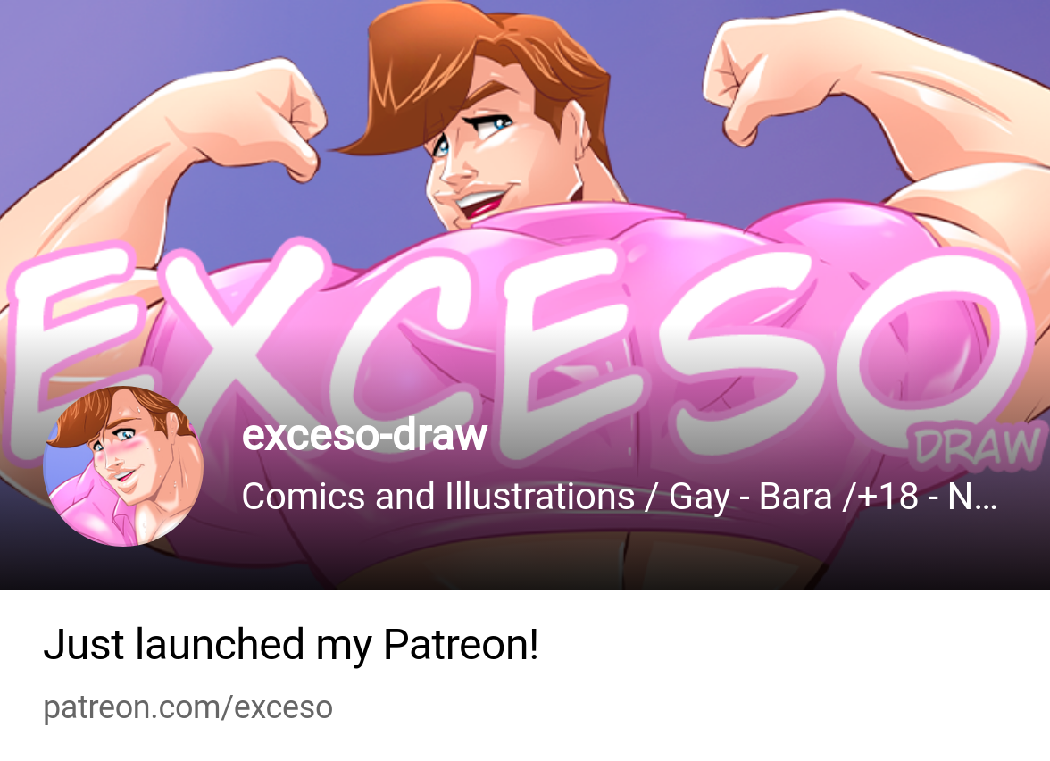 exceso-draw | Comics and Illustrations / Gay - Bara /+18 - NSFW | Patreon