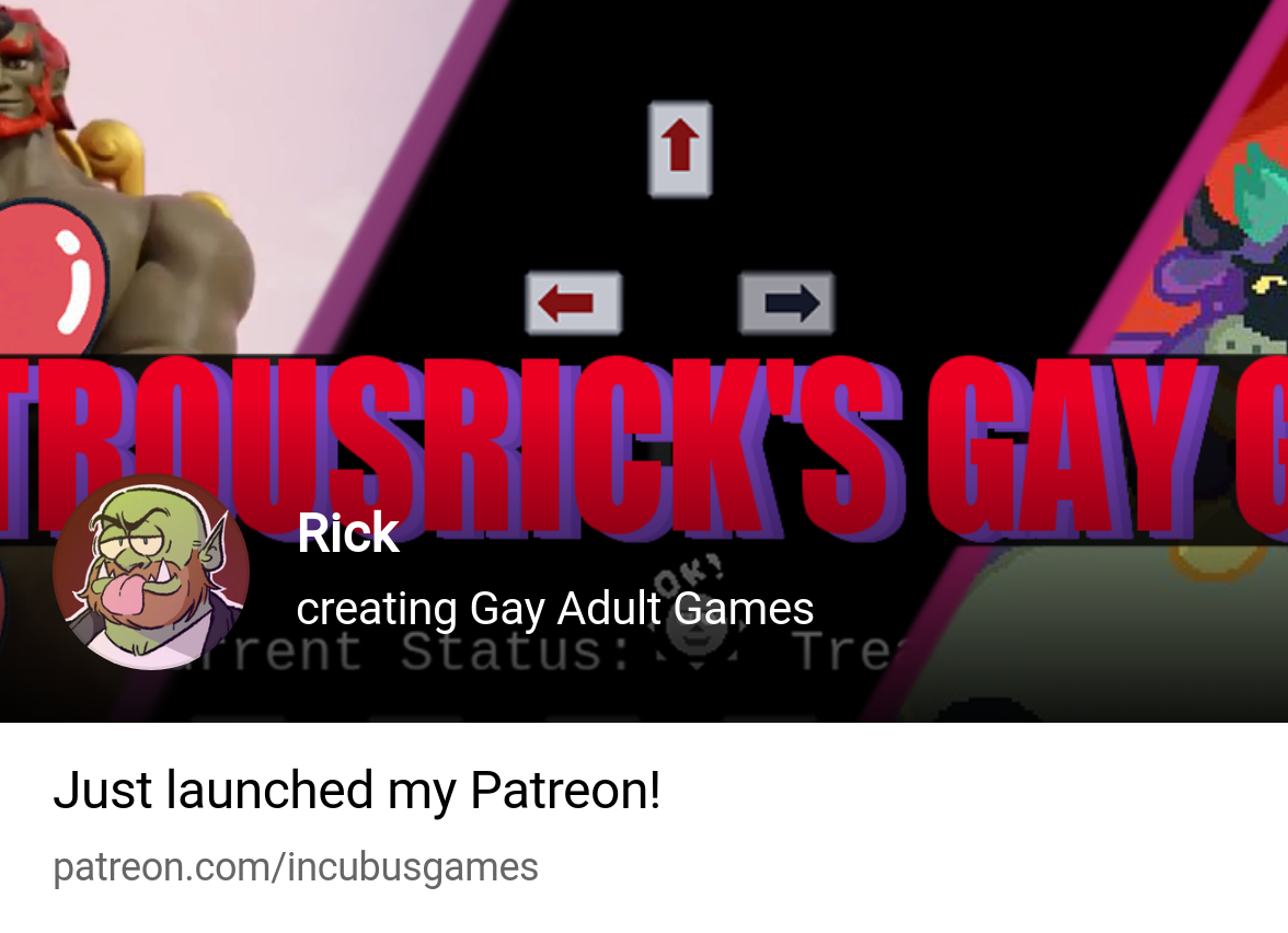 Rick | creating Gay Adult Games | Patreon