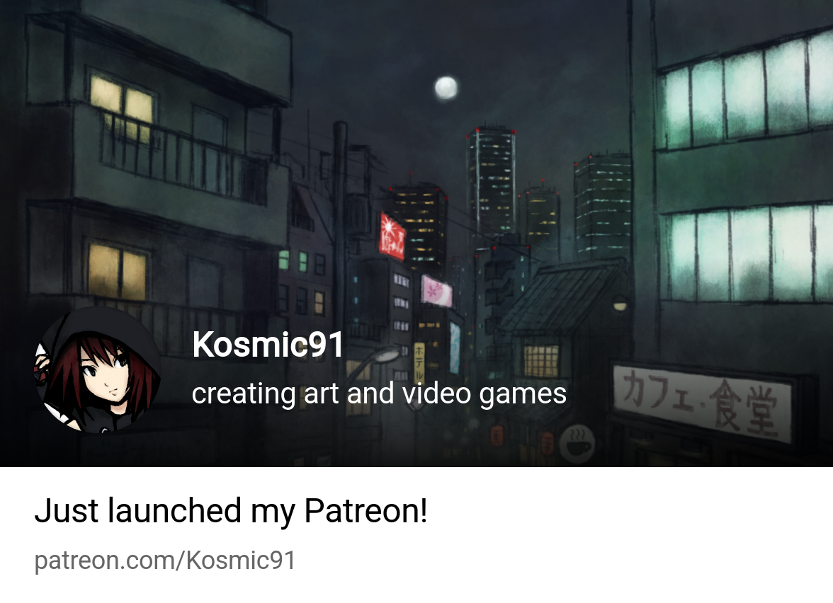 Kosmic91 | creating art and video games | Patreon