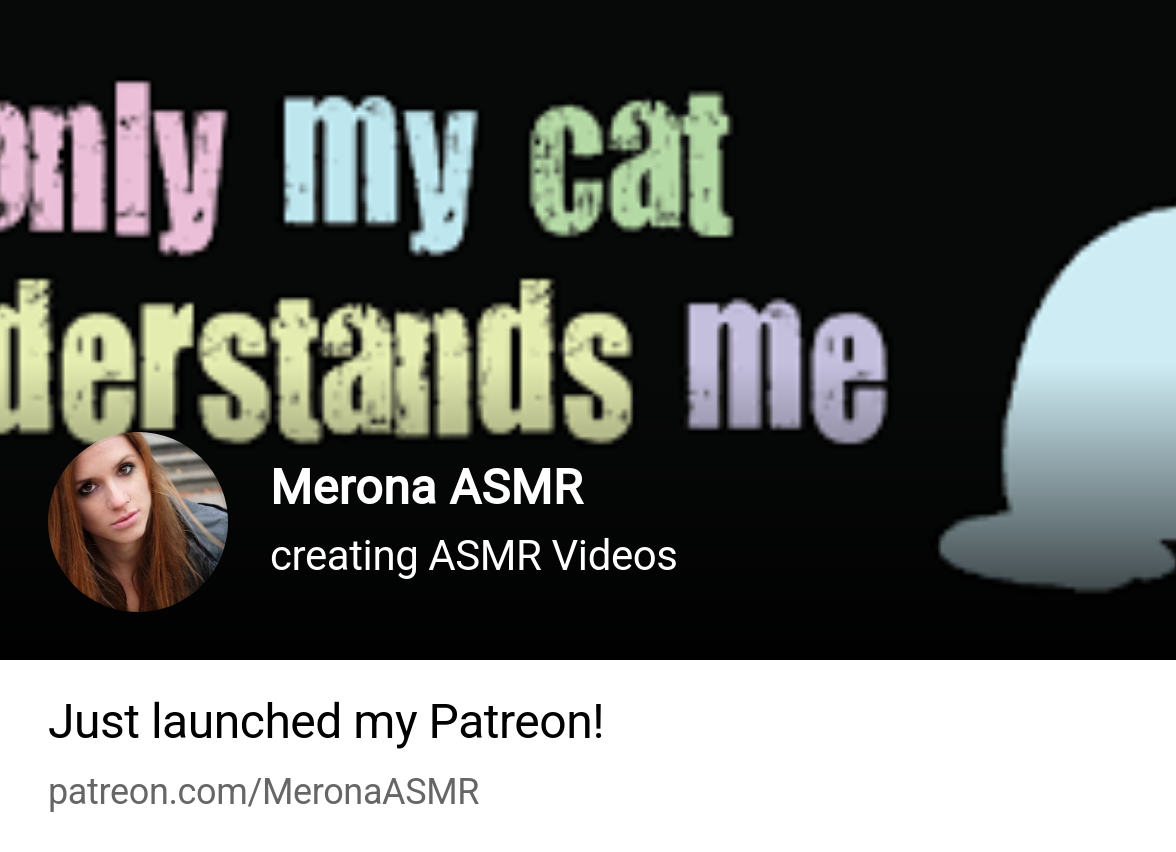 Merona ASMR | creating ASMR Videos | Patreon