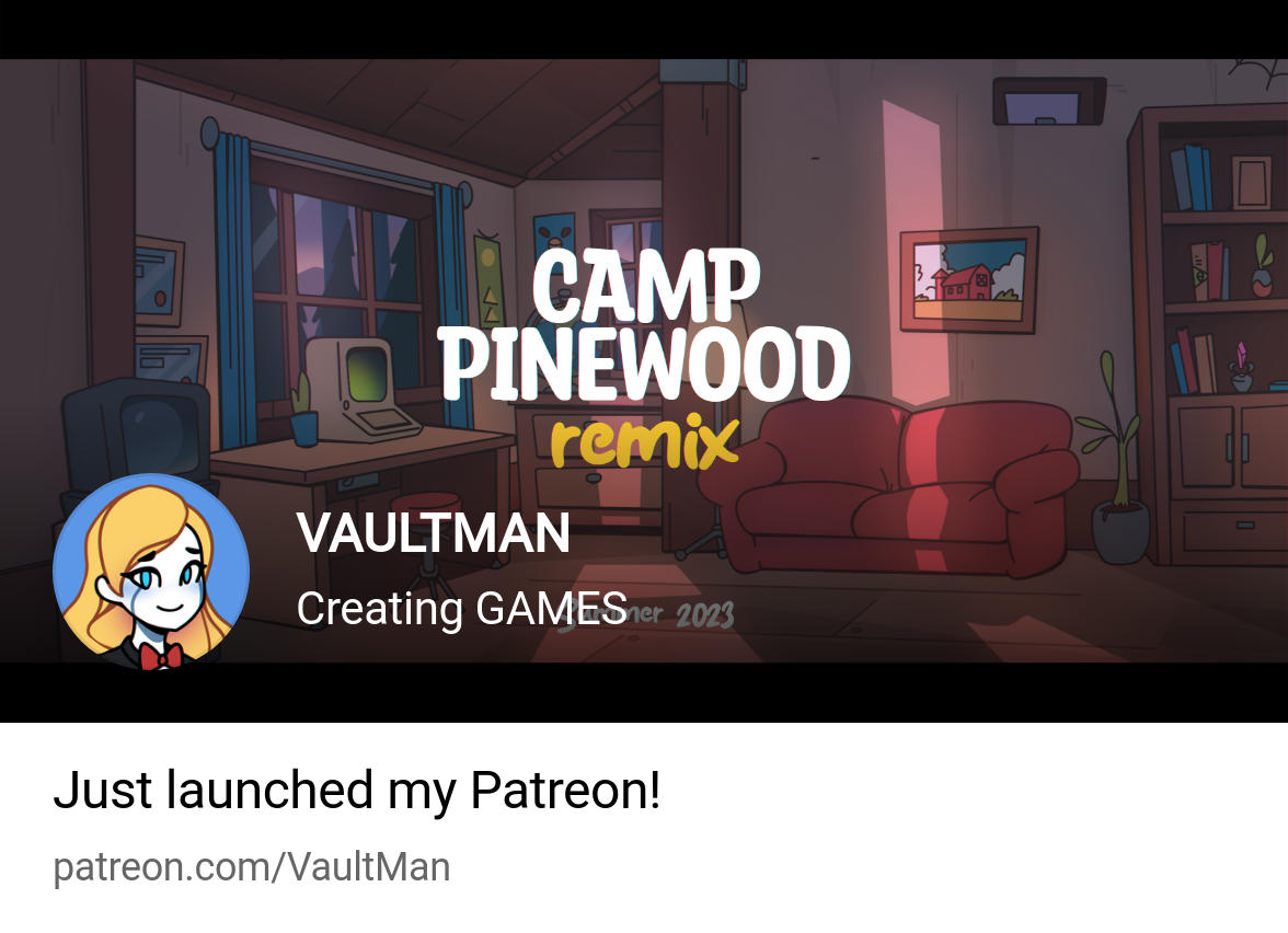 VAULTMAN | Creating GAMES | Patreon