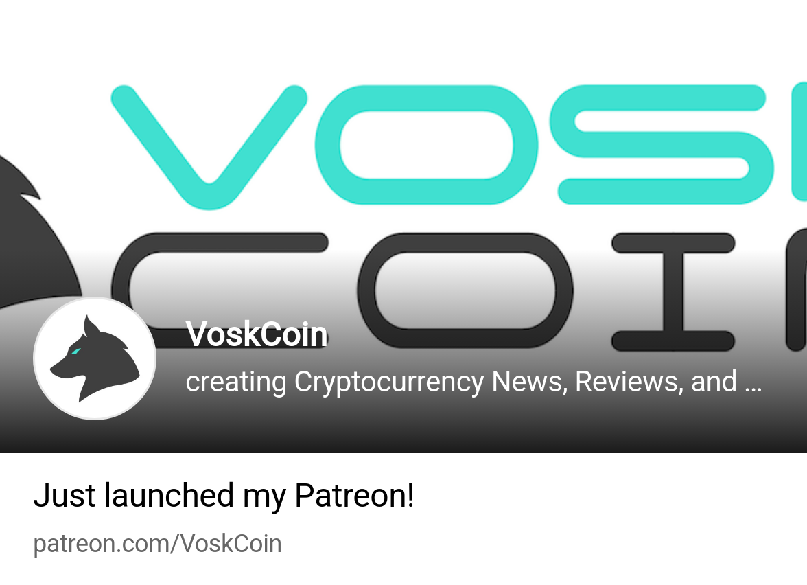 VoskCoin | creating Cryptocurrency News, Reviews, and Tutorials | Patreon