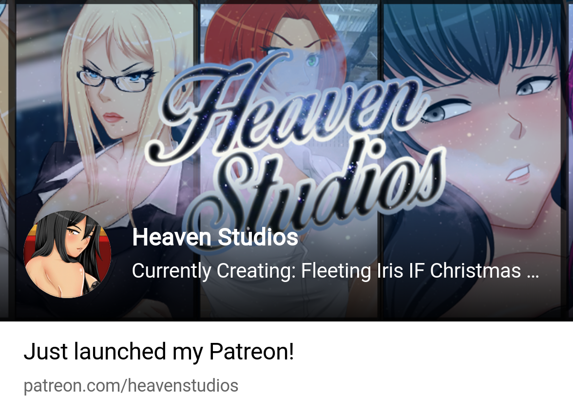 Heaven Studios | Currently Creating: Fleeting Iris IF Christmas Patch |  Patreon