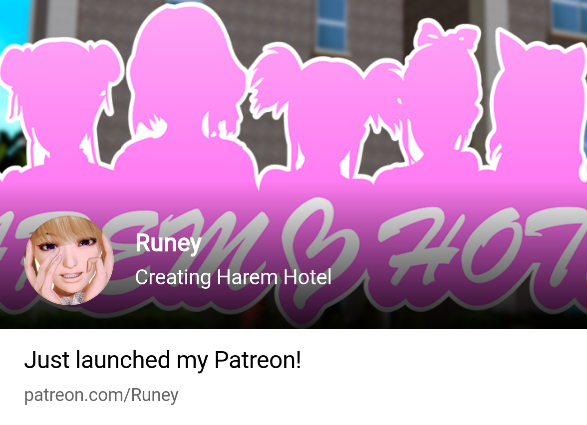 Runey | Creating Harem Hotel | Patreon