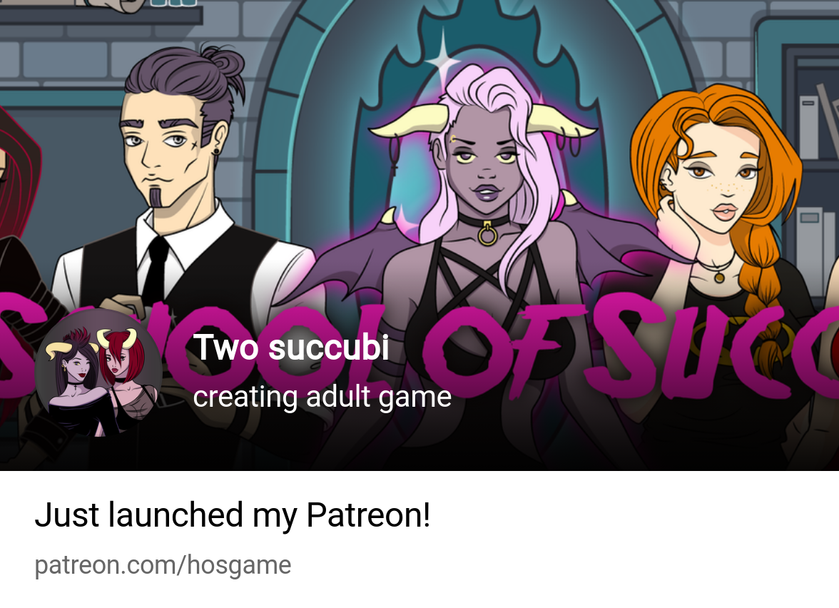 Two succubi | creating adult game | Patreon