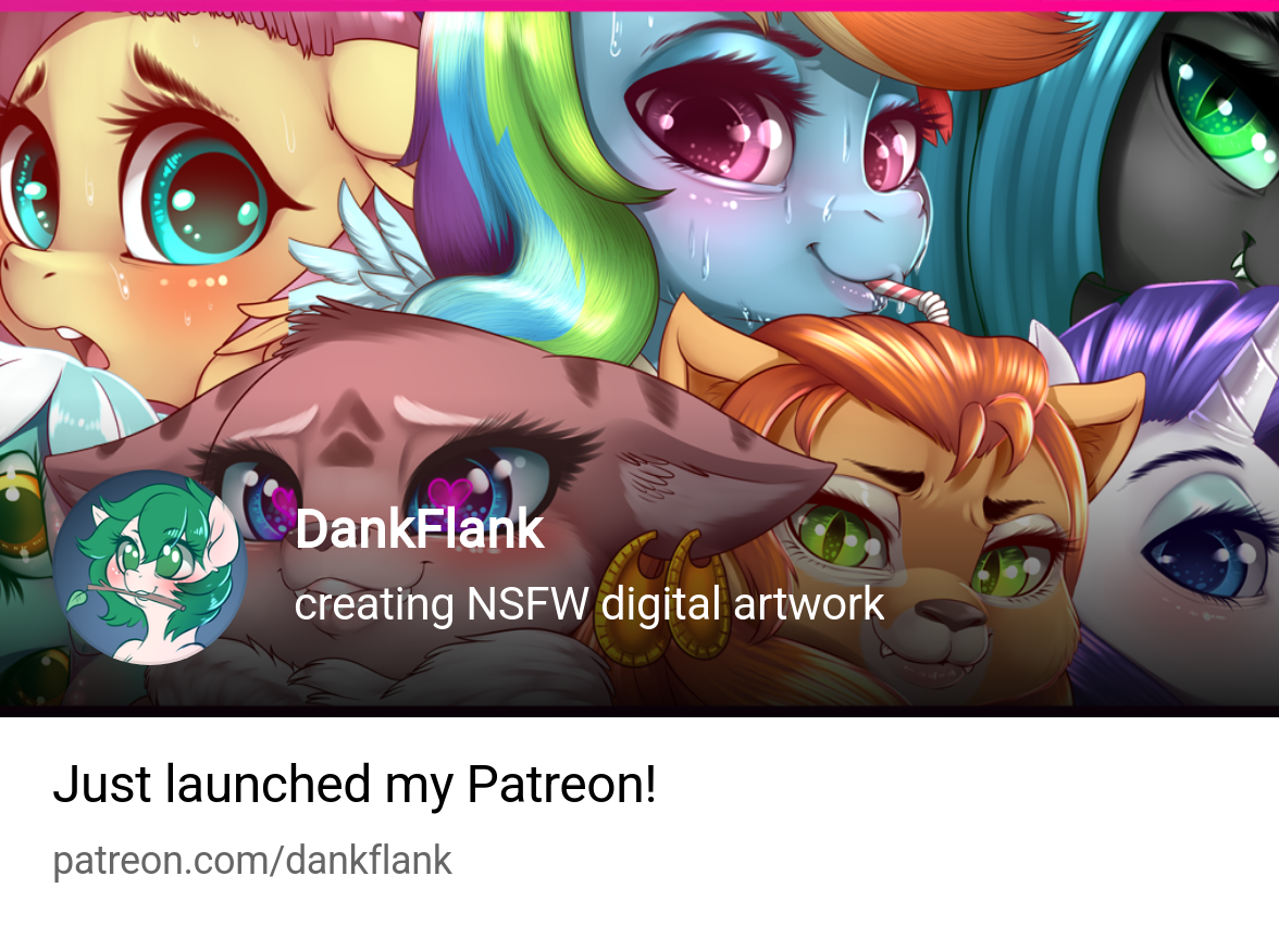 DankFlank | creating NSFW digital artwork | Patreon