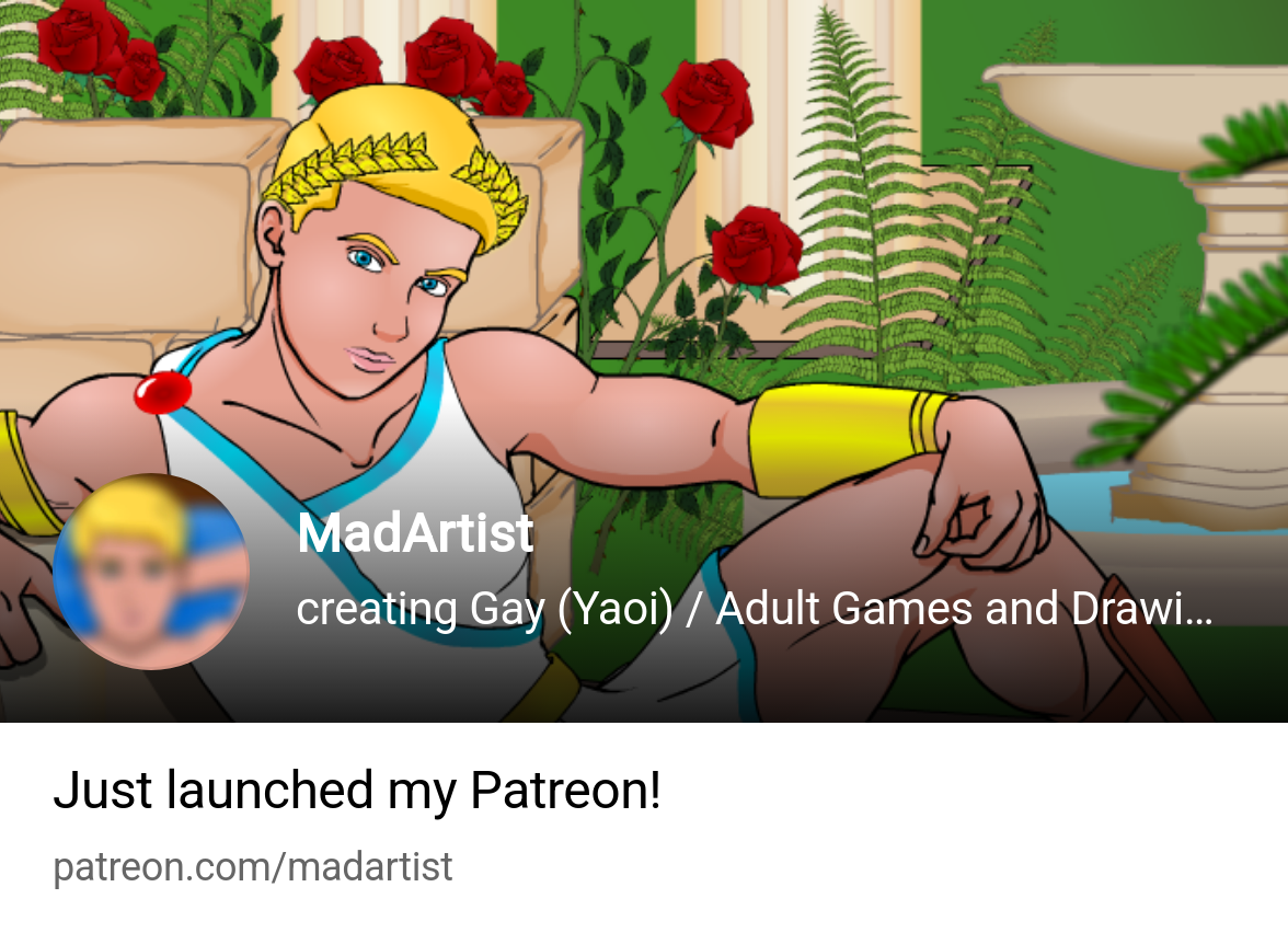 MadArtist | creating Gay (Yaoi)  Adult Games and Drawings | Patreon