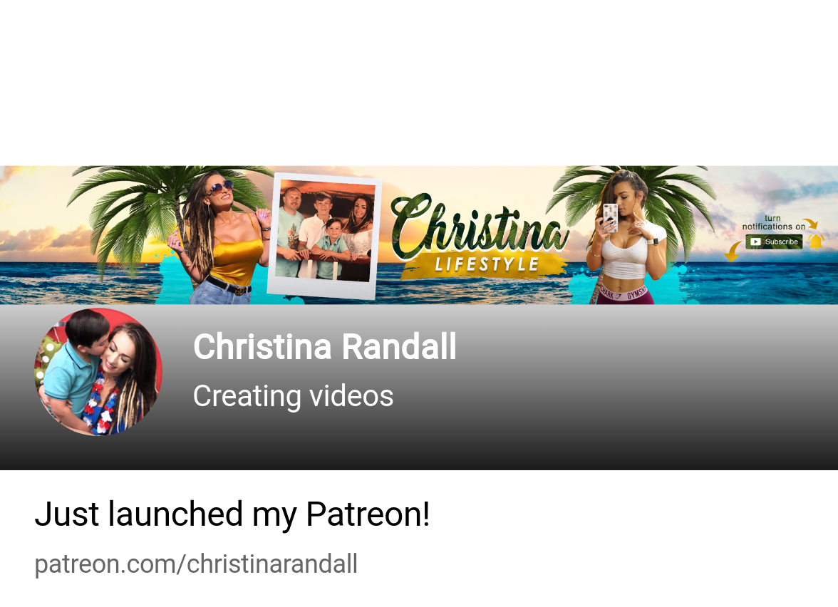 Christina Randall | Creating videos | Patreon