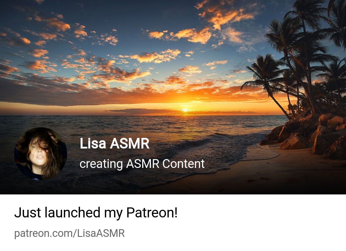 Lisa ASMR | creating ASMR Content | Patreon