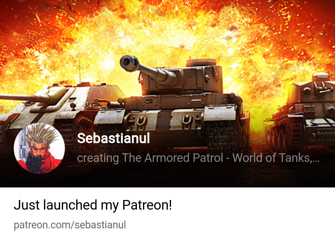 Sebastianul  creating The Armored Patrol - World of Tanks, World