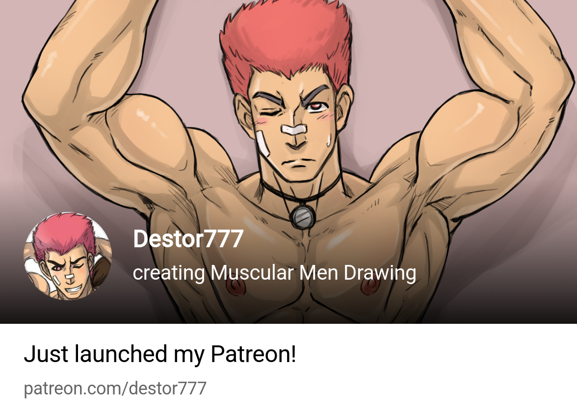 Destor777 | creating Muscular Men Drawing | Patreon
