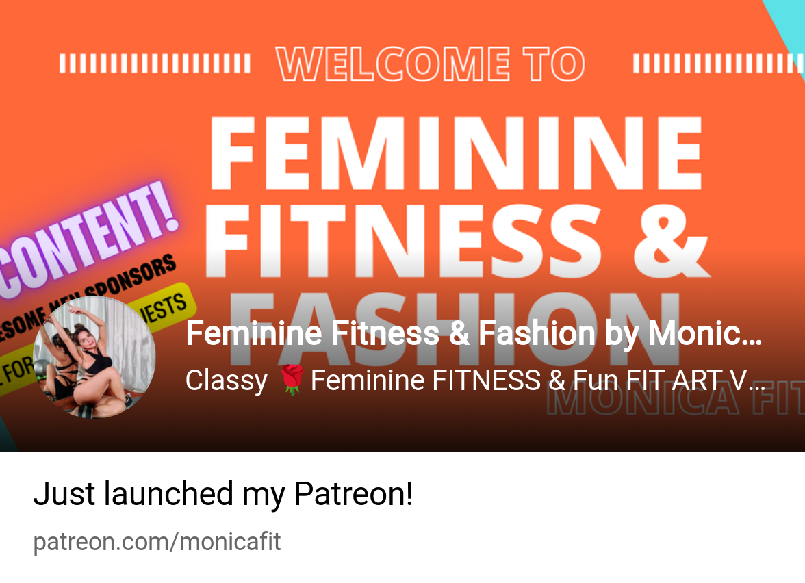 Feminine Fitness & Fashion by Monica V Fit Art | Classy 🌹Feminine FITNESS  & Fun FIT ART VIDEOS & Photos | Patreon