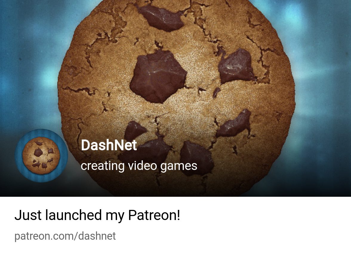 DashNet | creating video games | Patreon