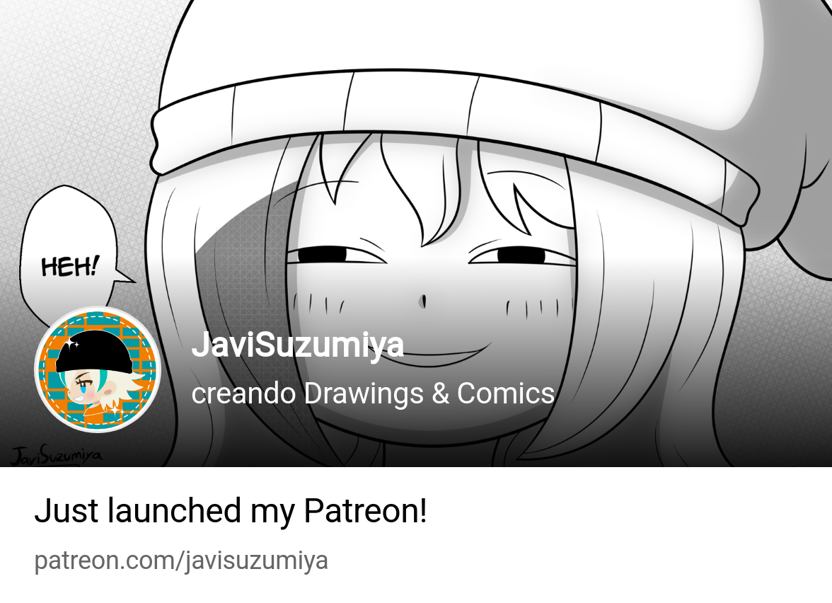 JaviSuzumiya | creando Drawings & Comics | Patreon