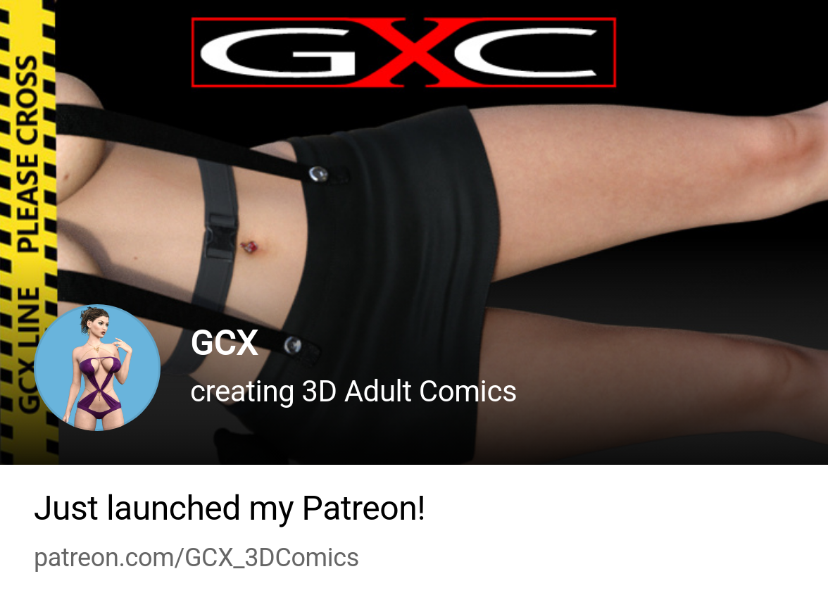 GCX | creating 3D Adult Comics | Patreon