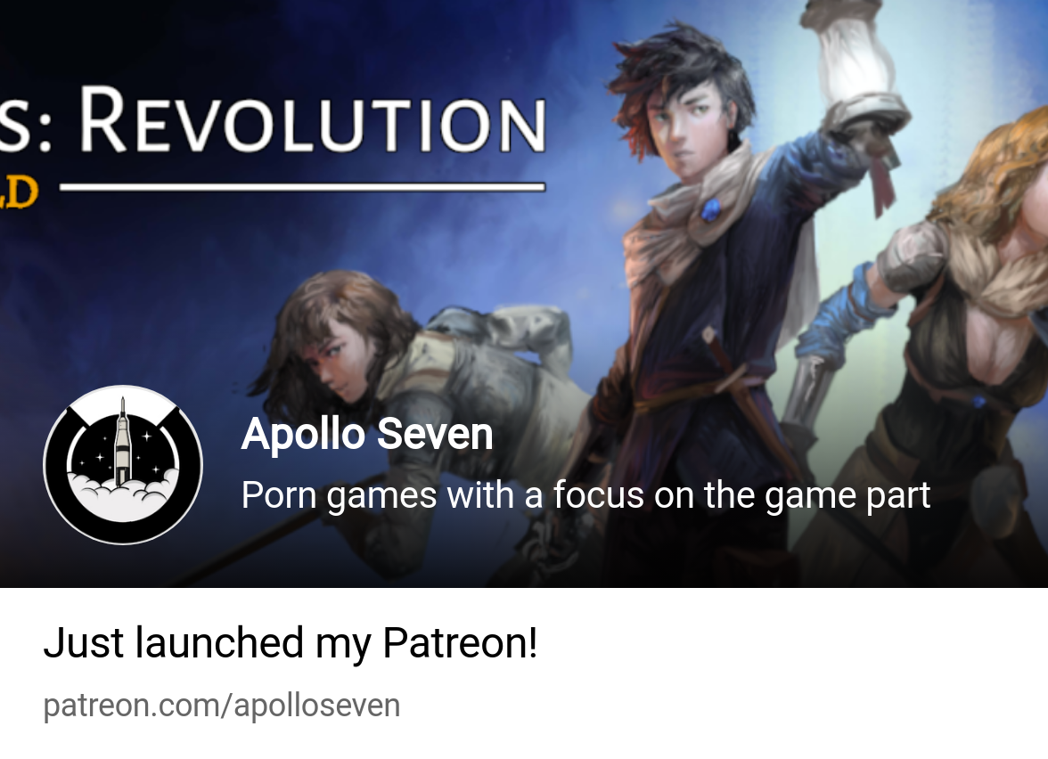 Apollo Seven | Porn games with a focus on the game part | Patreon