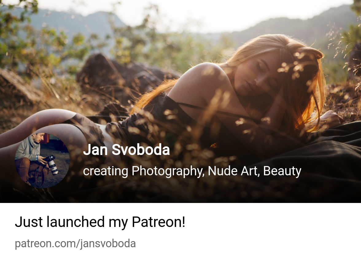 Jan Svoboda | creating Photography, Nude Art, Beauty | Patreon