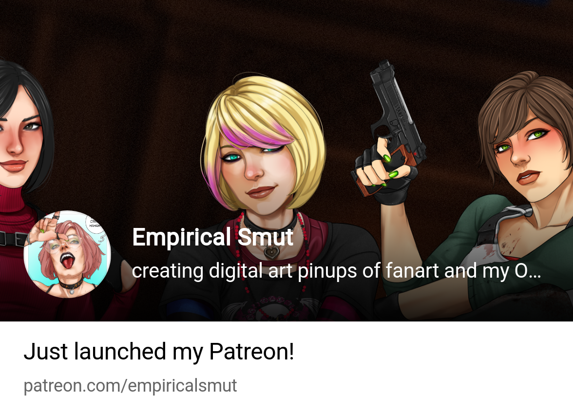 Empirical Smut | creating digital illustrations, fanart, and pinups |  Patreon