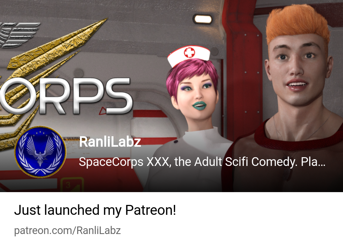 RanliLabz | SpaceCorps XXX, the Adult Scifi Comedy. Play Straight, Gay or  Bi | Patreon