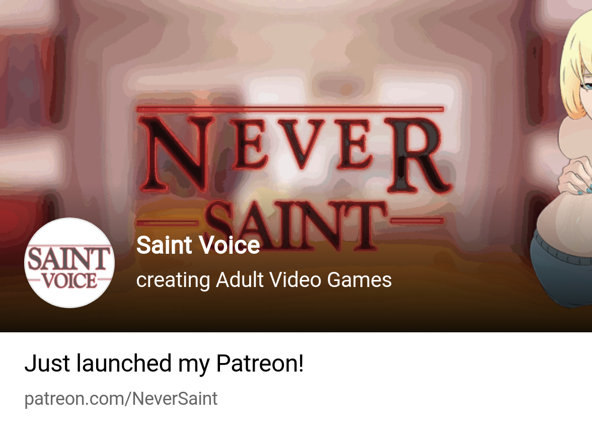 Saint Voice | creating Adult Video Games | Patreon