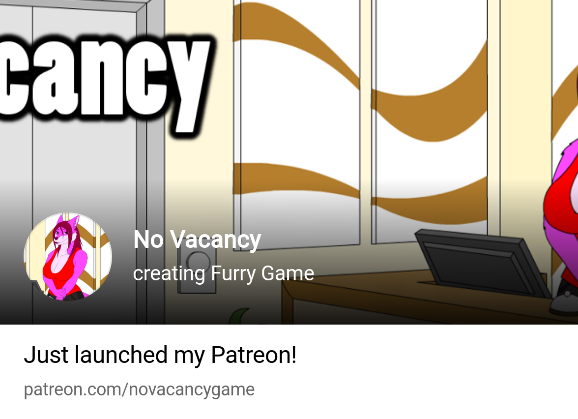 No Vacancy | creating Furry Game | Patreon