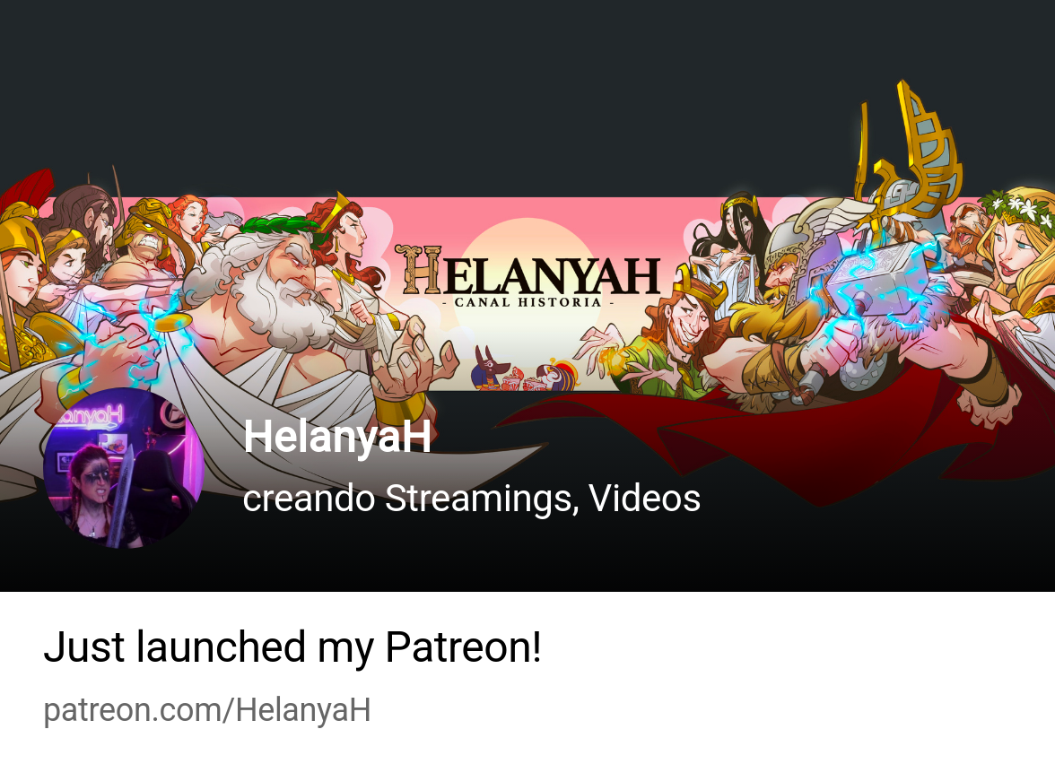 HelanyaH | creando Streamings, Videos | Patreon