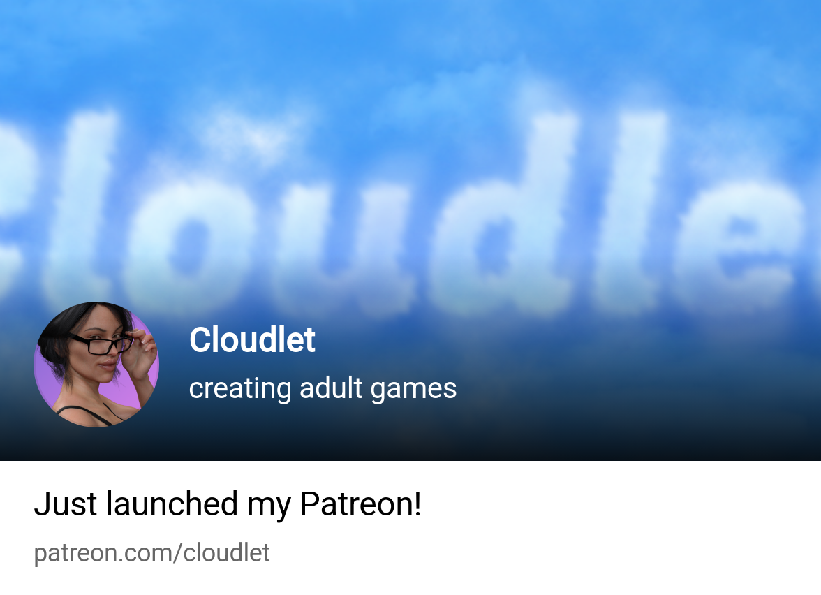 Cloudlet | creating adult games | Patreon