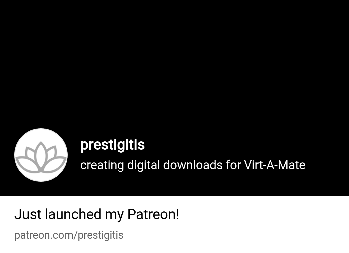 prestigitis | creating digital downloads for Virt-A-Mate | Patreon