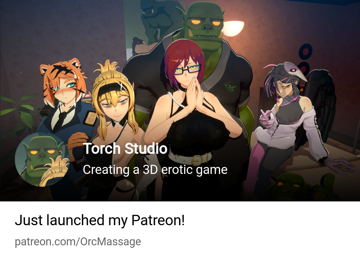 Torch Studio | Creating a 3D erotic game | Patreon