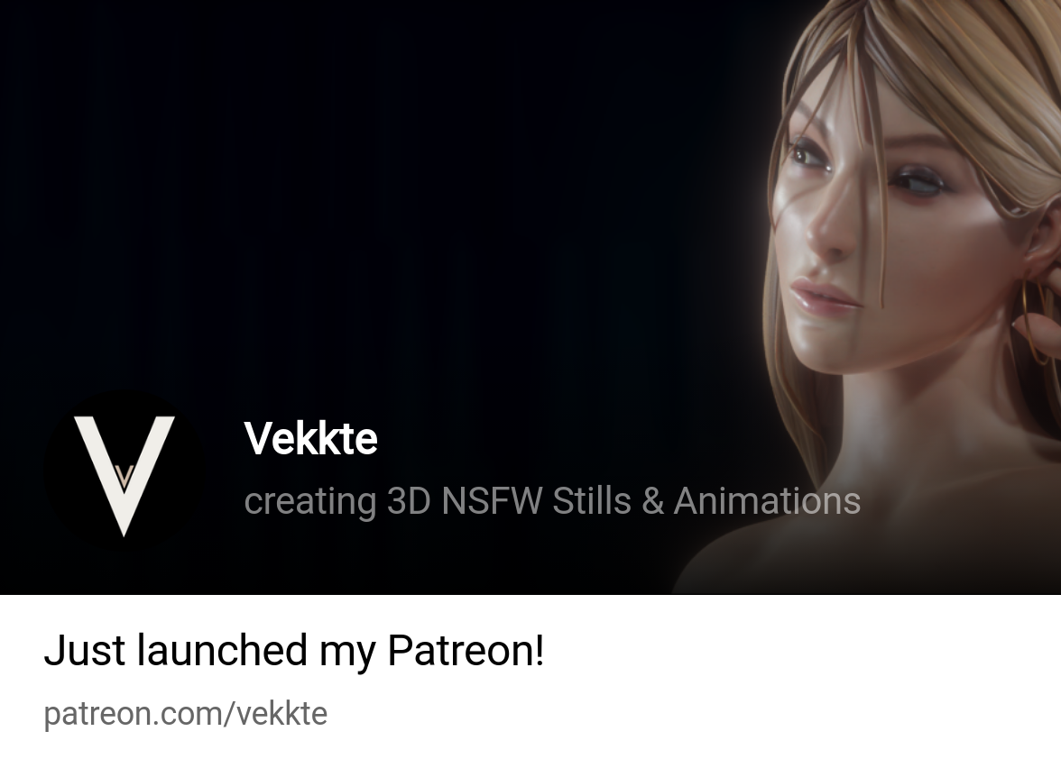 Vekkte | creating 3D NSFW Stills & Animations | Patreon