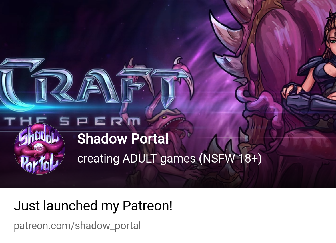 Shadow Portal | creating ADULT games (NSFW 18+) | Patreon