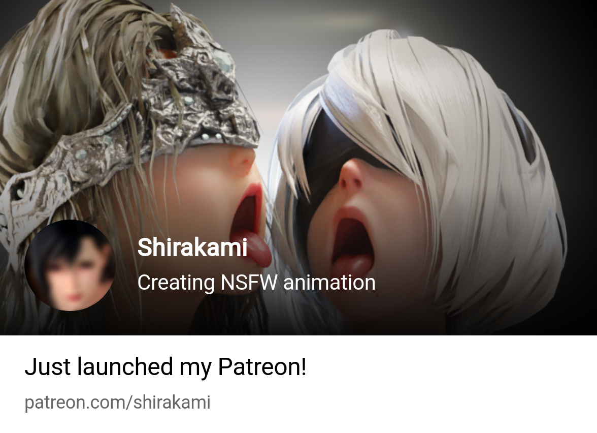Shirakami | Creating NSFW animation | Patreon