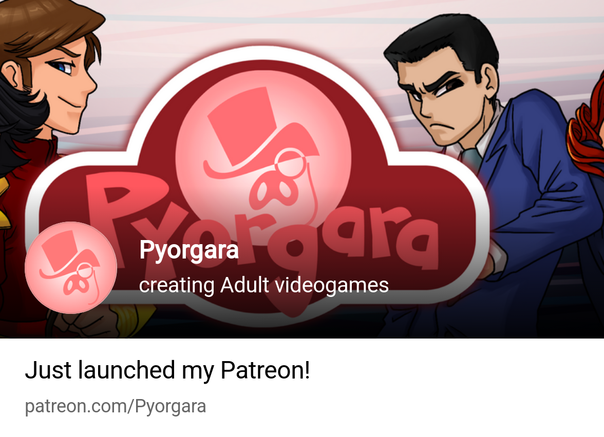 Pyorgara | creating Adult videogames | Patreon