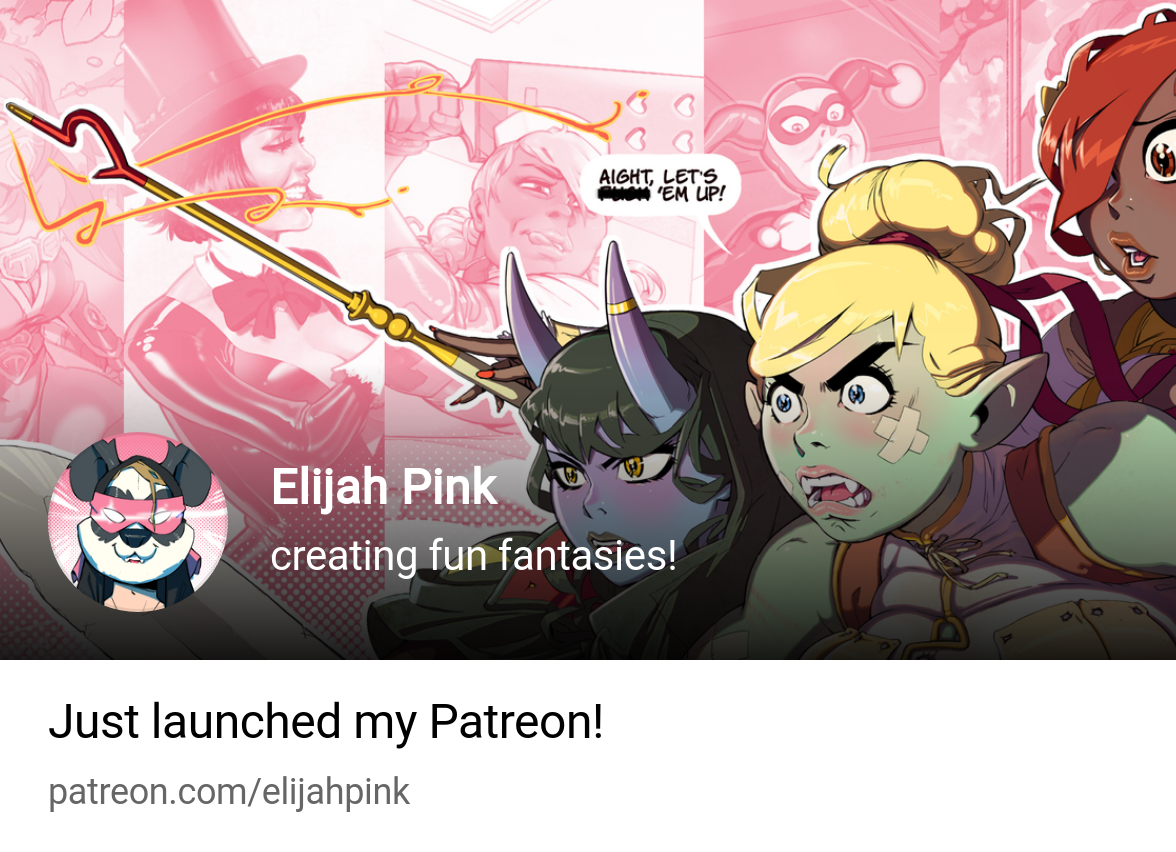 Elijah Pink | creating fun fantasies! | Patreon