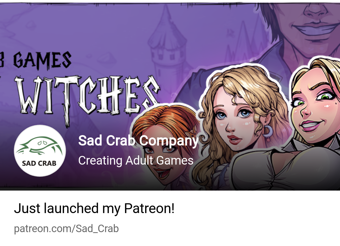 Sad Crab Company | Creating Adult Games | Patreon