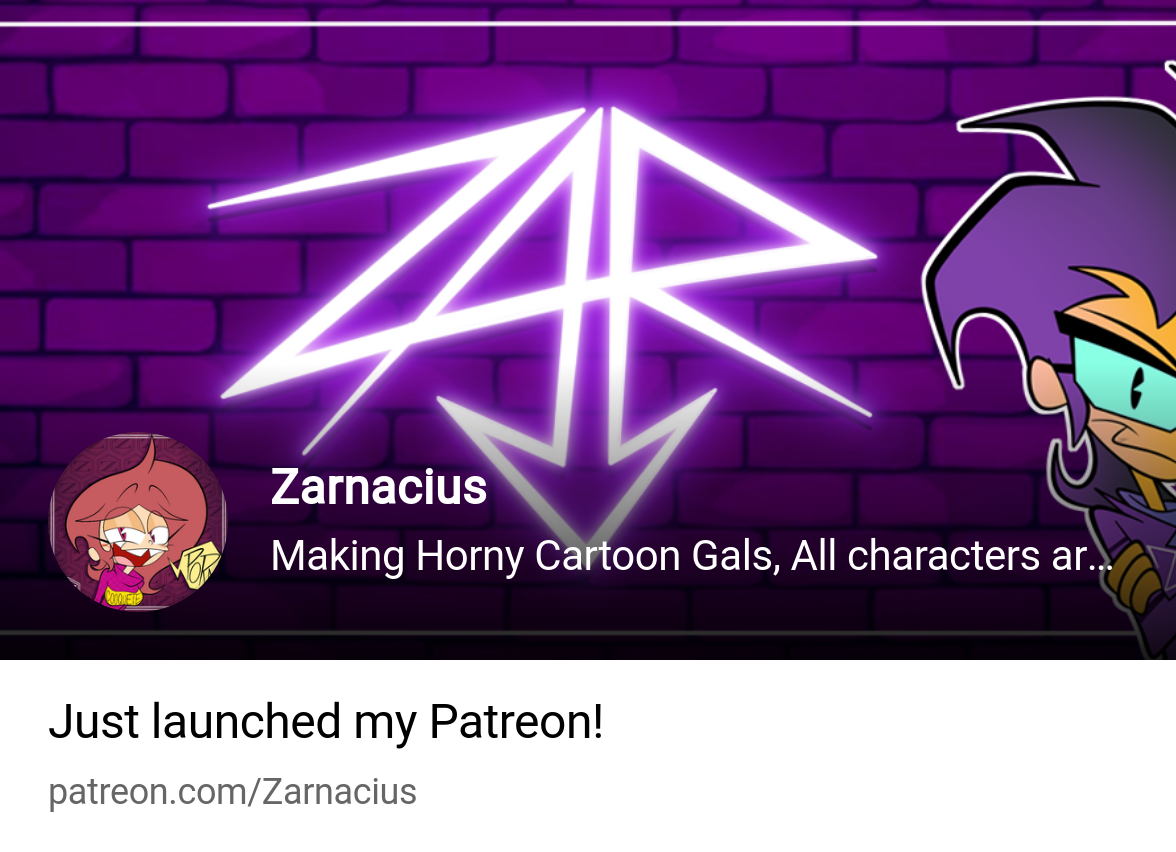 Zarnacius | Making Horny Cartoon Gals, All characters are over 18 years. |  Patreon