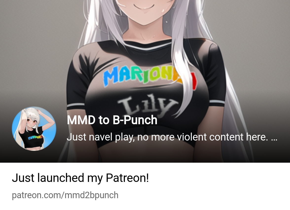 MMD to B-Punch | Just navel play, no more violent content here. Open  09.00-21.00 | Patreon