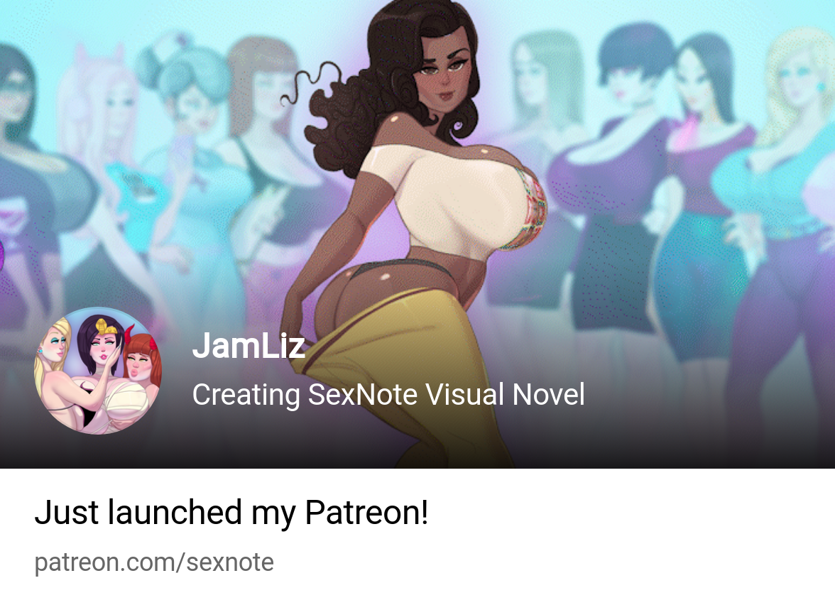 JamLiz | Creating SexNote Visual Novel | Patreon