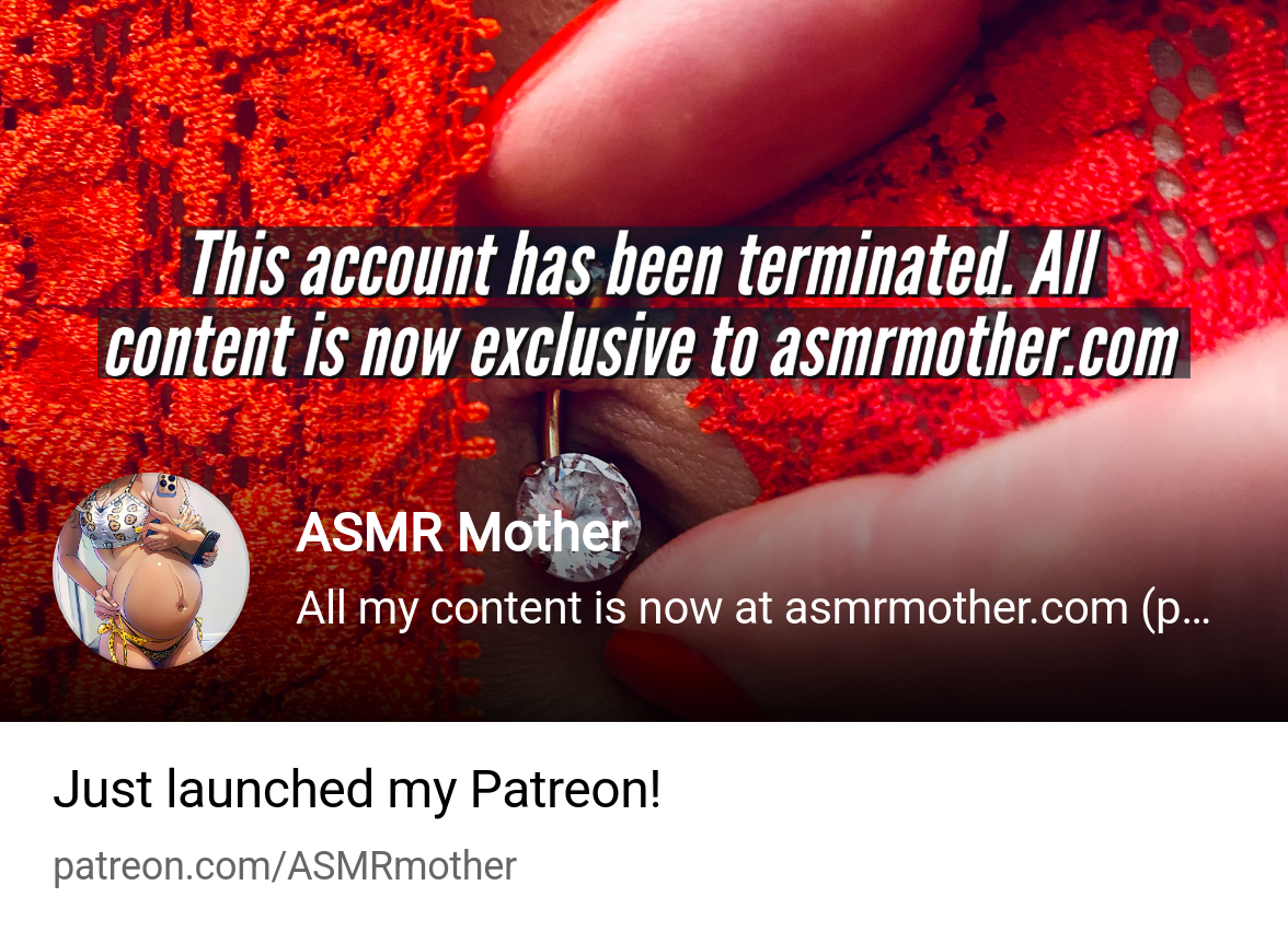 ASMR Mother | All my content is now at asmrmother.com (patreon is not  active) | Patreon