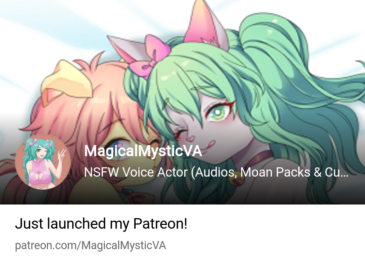 MagicalMysticVA | NSFW Voice Actor (Audios, Moan Packs & Custom  Commissions) | Patreon