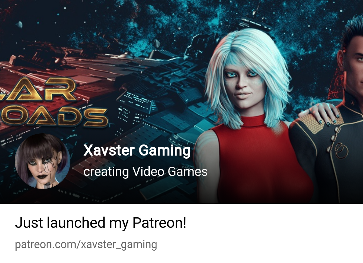 Xavster Gaming | creating Video Games | Patreon