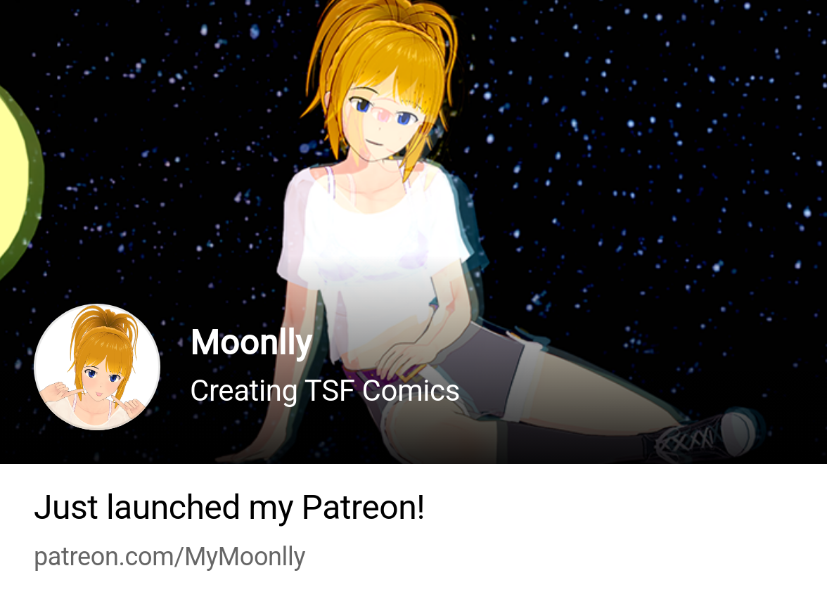 Moonlly | Creating TSF Comics | Patreon
